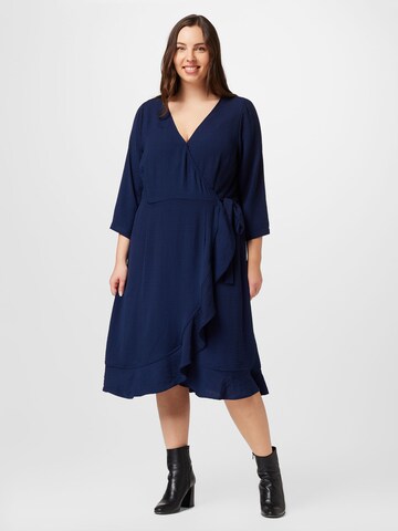 ONLY Carmakoma Kleid in Blau: predná strana