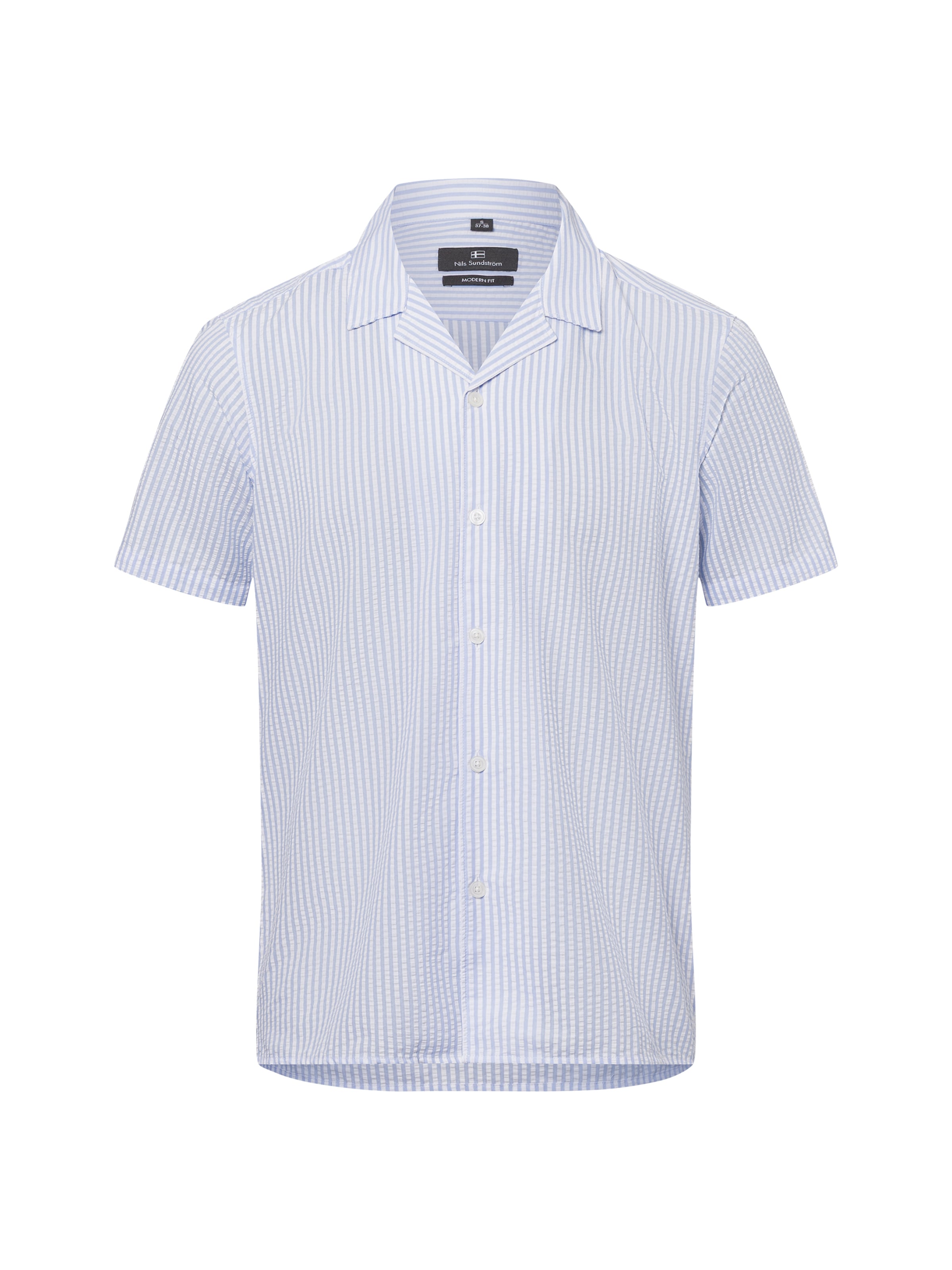 Nils Sundström Regular Fit Hemd in Weiß: Vorderseite