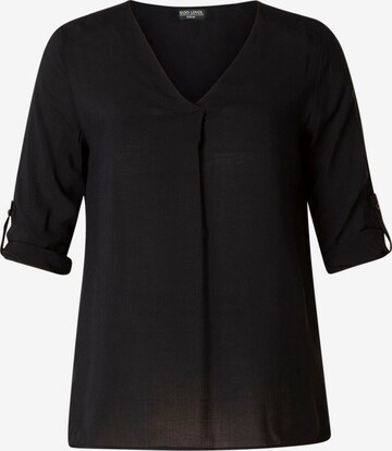 BASE LEVEL CURVY Blouse in Black: front