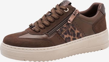 Baskets basses MARCO TOZZI en marron : devant