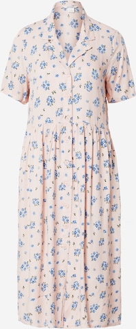 Monki - Vestido camisero en rosa: frente