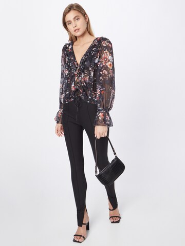 Camicia da donna 'Your Game' di Nasty Gal in nero