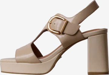 Emilie Karston Sandals in Beige: front