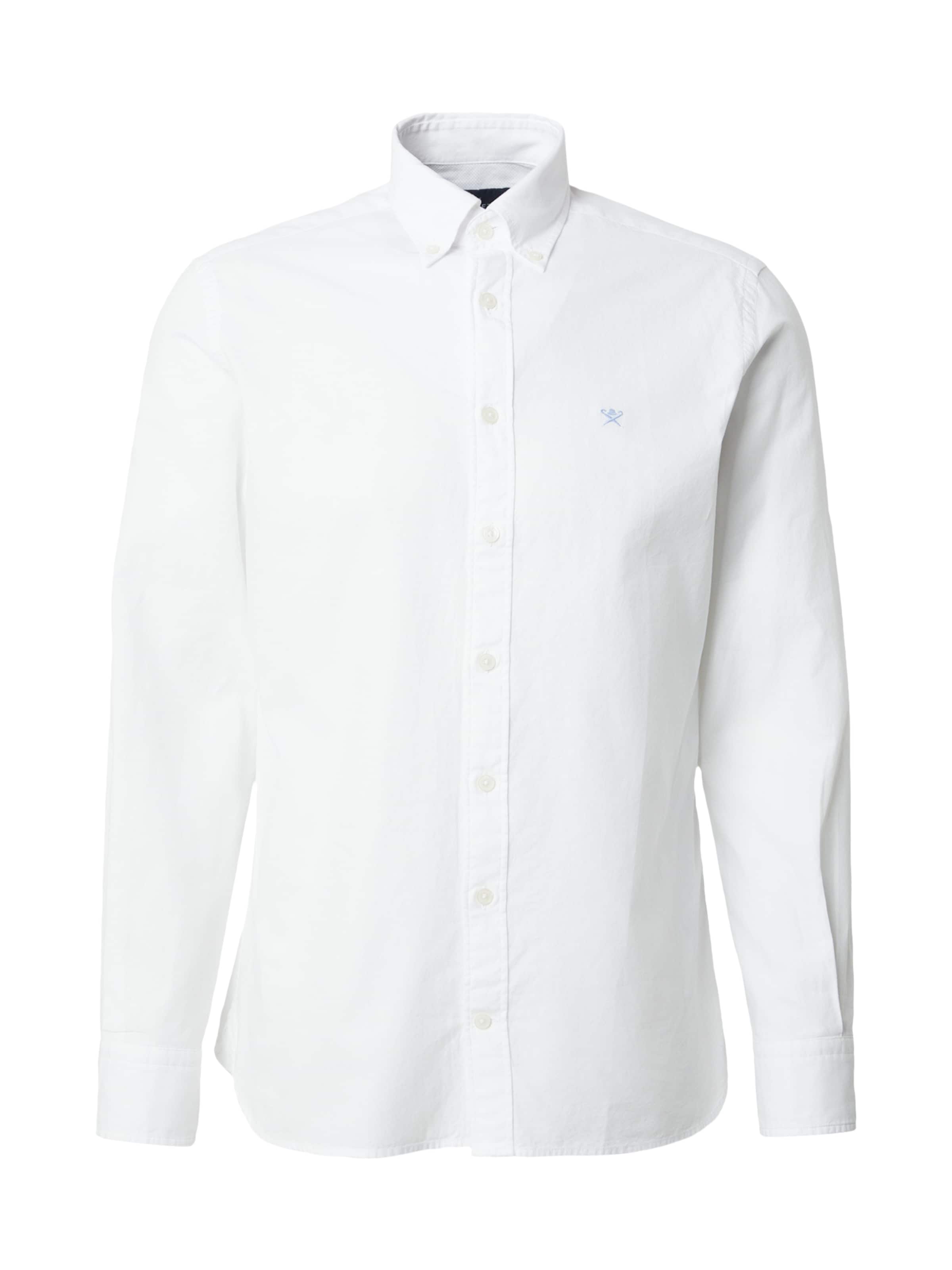 Hackett London Button Up Shirt in White: front