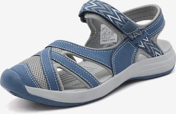 Dream Pairs Trekking sandal in Blue: front