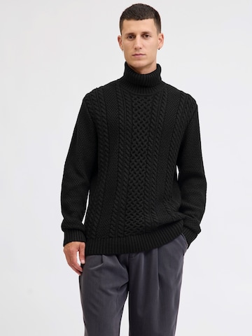 JACK & JONES Sweater 'JJPAUL' in Black: front