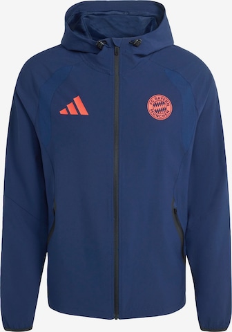 ADIDAS PERFORMANCESportska jakna 'FC Bayern München Tiro' - plava boja: prednji dio