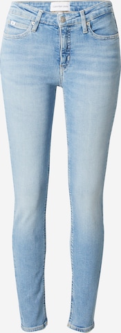 Calvin Klein Jeans Skinny Jeans in Blauw: voorkant