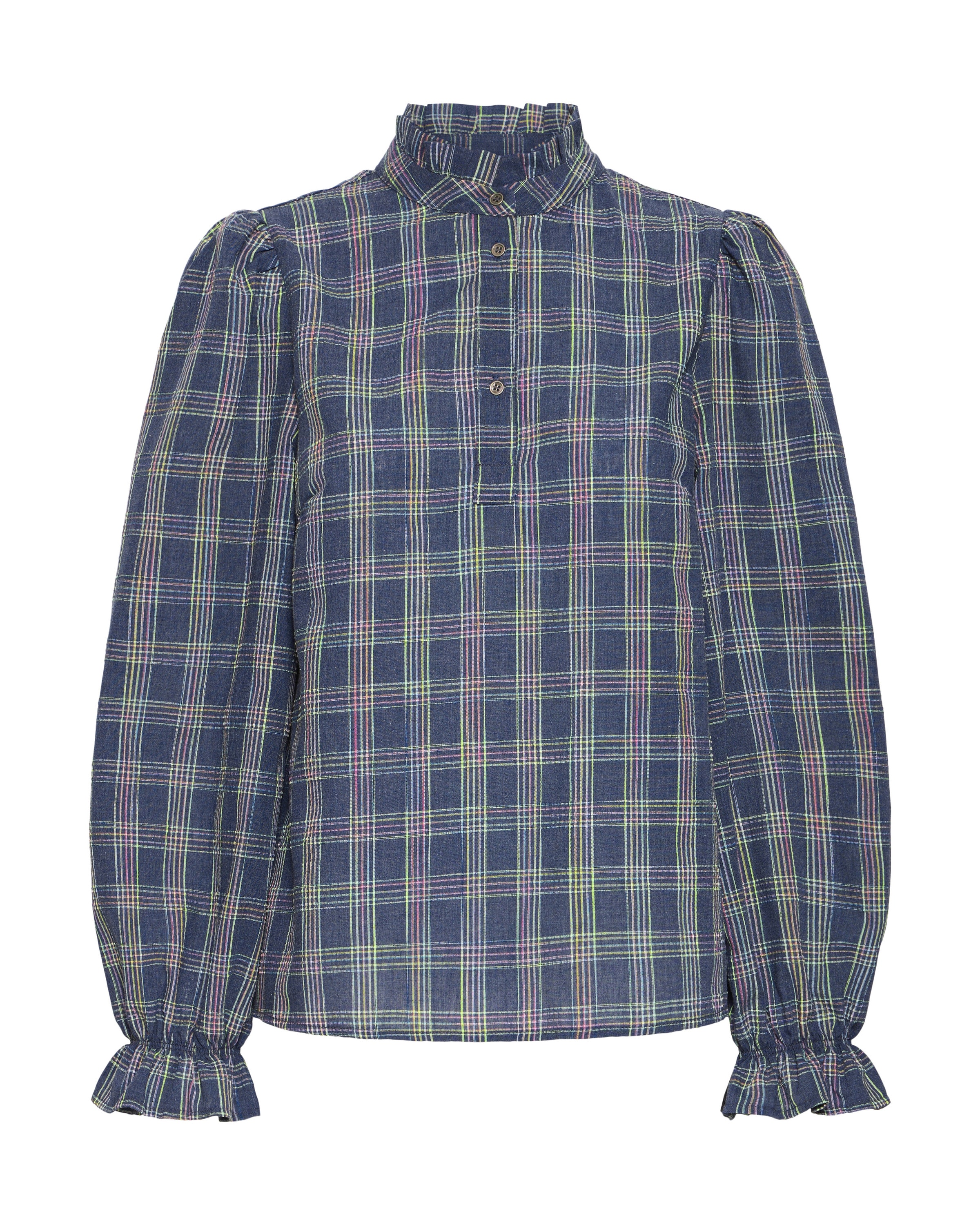 Pulz Blouse 'PZSHELLY' in Blue: front