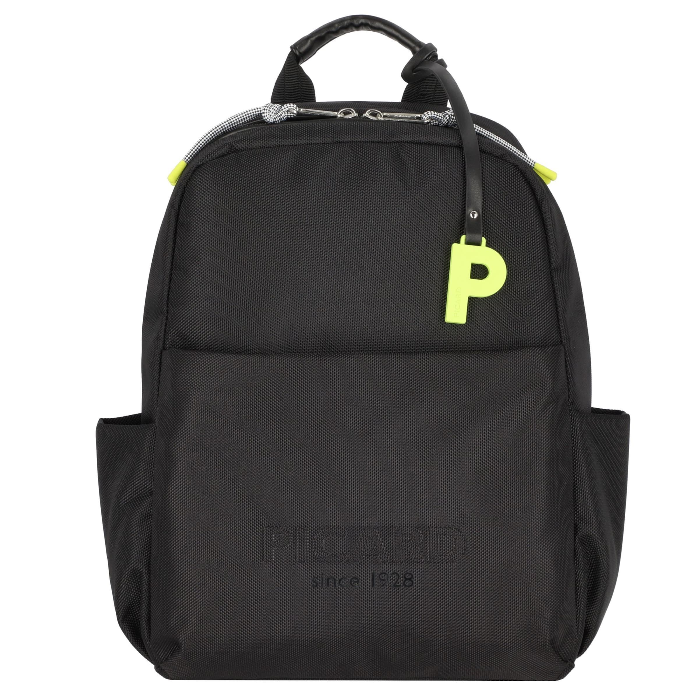 Picard Rucksack 'Lucky One' in Schwarz: Vorderseite