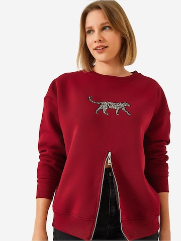 Bianco Lucci Sweatshirt in Red
