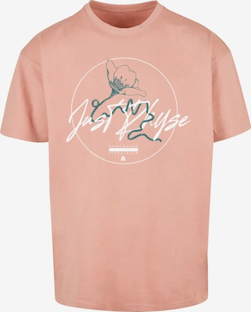 Just Rhyse Póló 'Full Bloom' - rózsaszín: elől