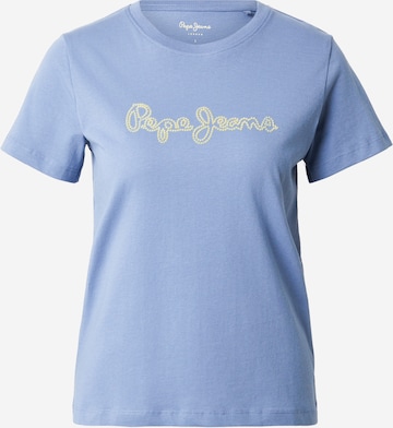 T-shirt Pepe Jeans en bleu : devant