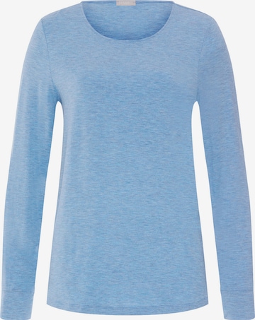 Hanro - Camiseta para dormir ' Natural Elegance ' en azul: frente