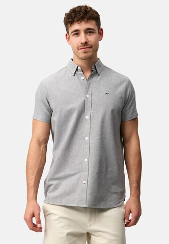 Coupe regular Chemise 'Kenner' INDICODE JEANS en gris : devant