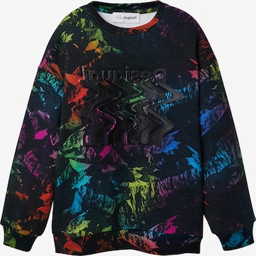 Desigual - Sweatshirt 'Vesubio' em preto: frente