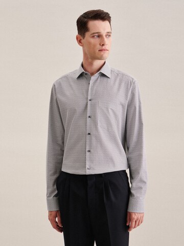 SEIDENSTICKER Regular Fit Hemd 'Smart Essentials' in Grau: predná strana