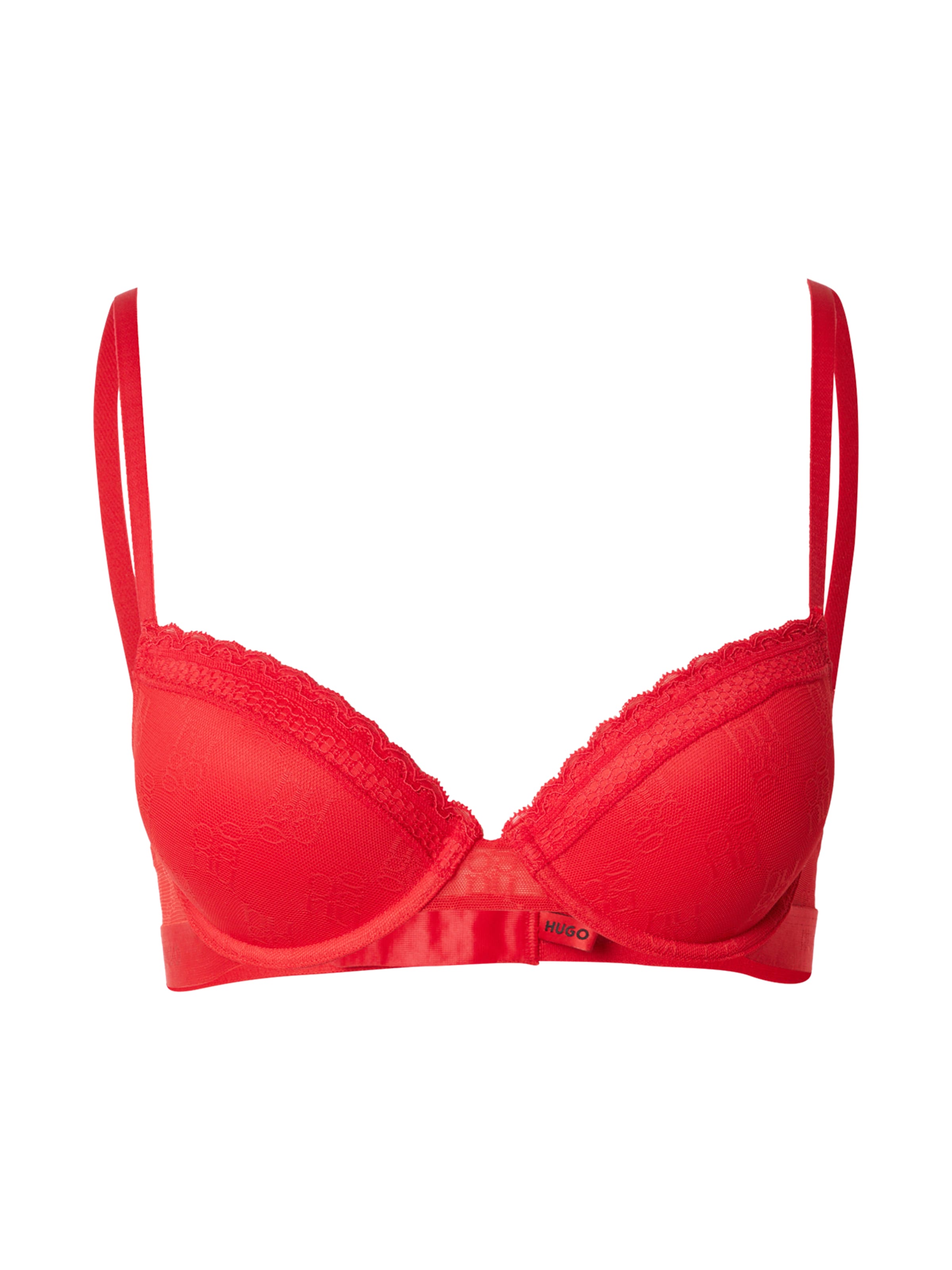 HUGO Push-up Rintaliivi värissä punainen: etupuoli