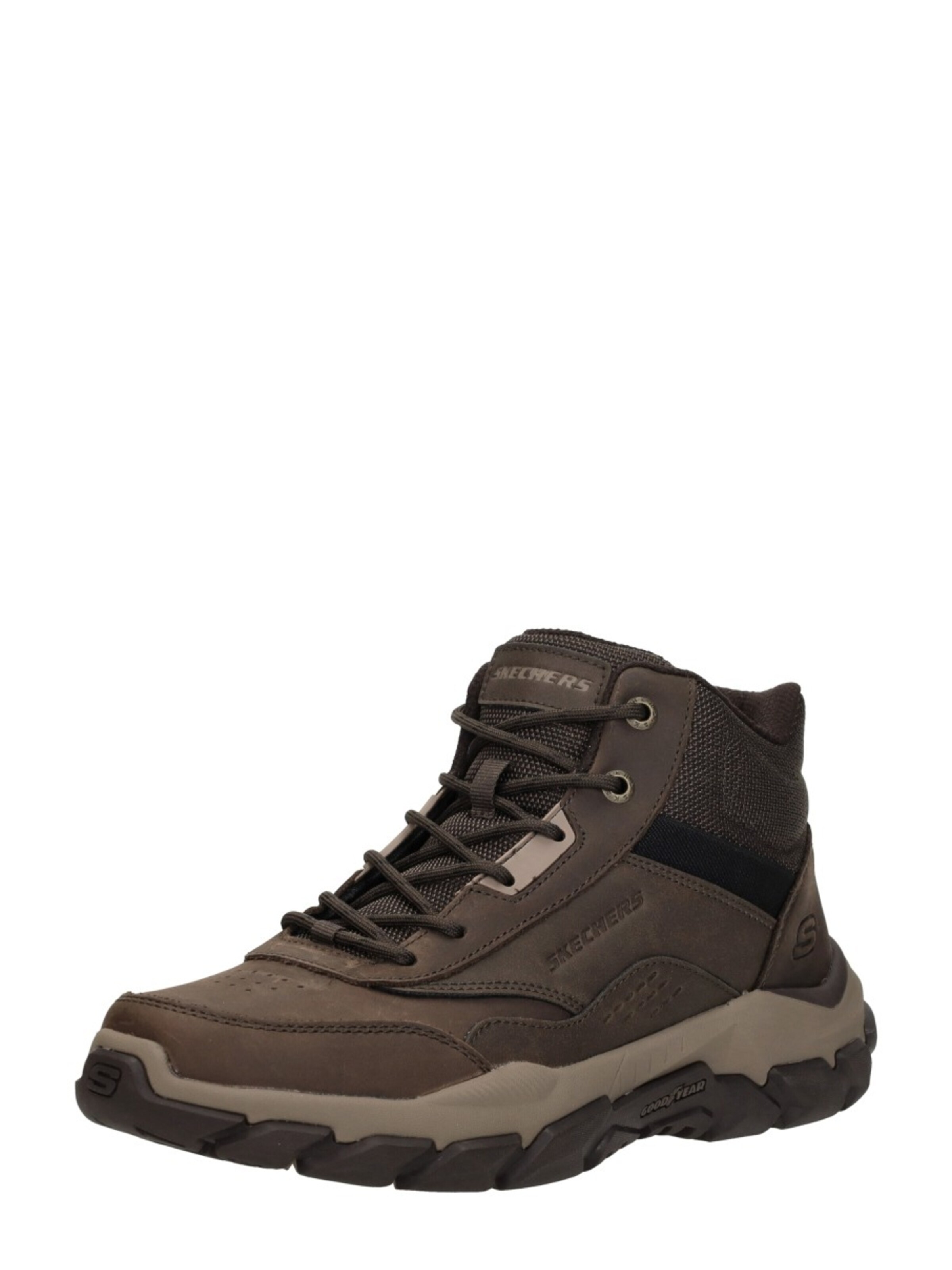 SKECHERS Lace-up boot 'Santoro - Hopkins' in Brown: front