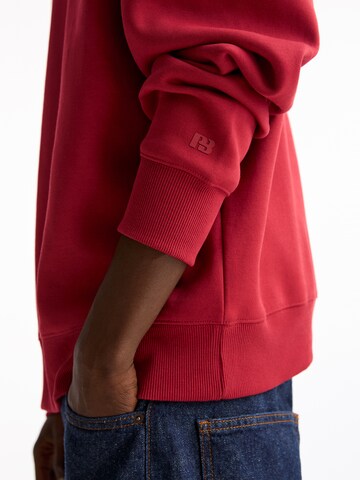 Pull&Bear Sweatshirt i rød