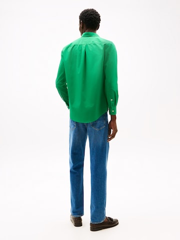 TOMMY HILFIGER Regular fit Πουκάμισο 'FLEX' σε πράσινο