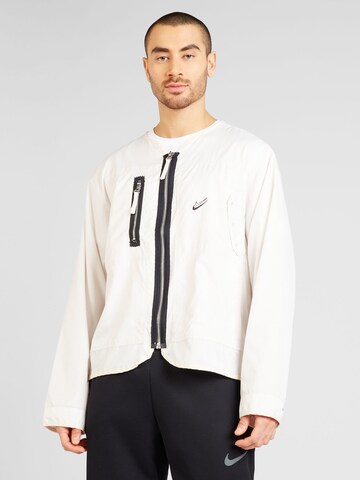 Veste de sport NIKE en blanc : devant