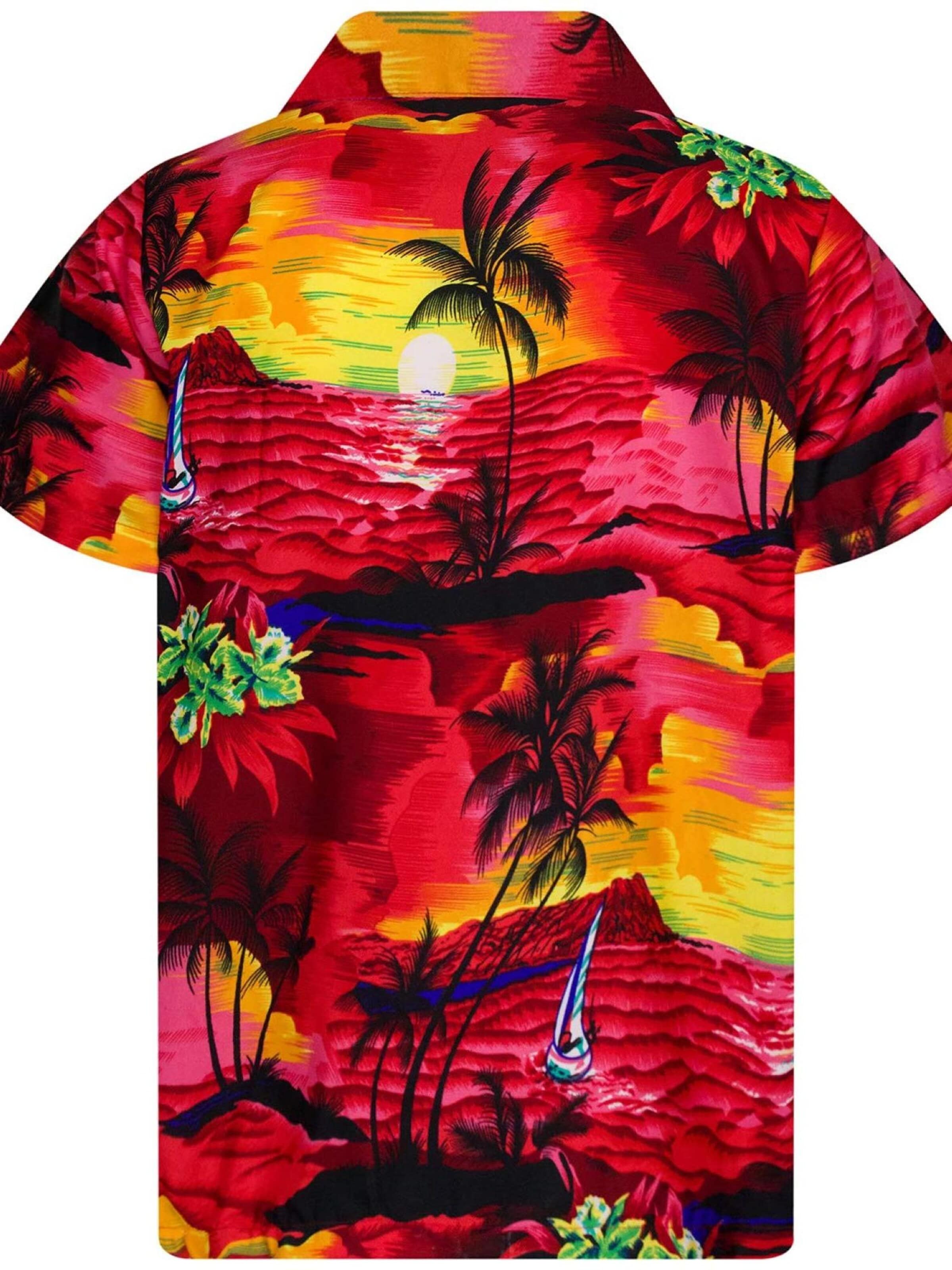 Coupe regular Chemise 'Surf' King Kameha en rouge