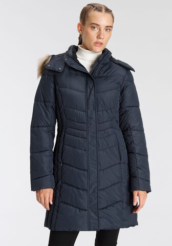 ICEPEAK Winter Coat in Blue: front