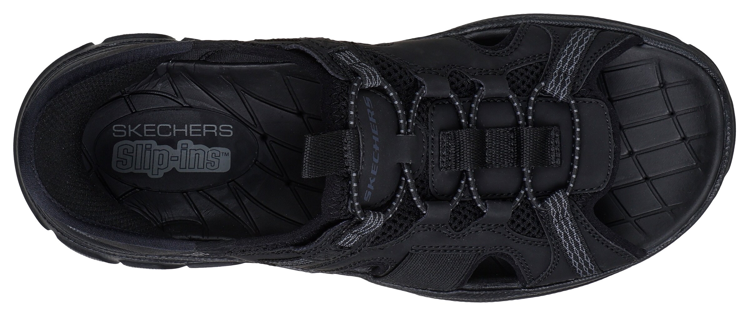 SKECHERS Sandale in Schwarz