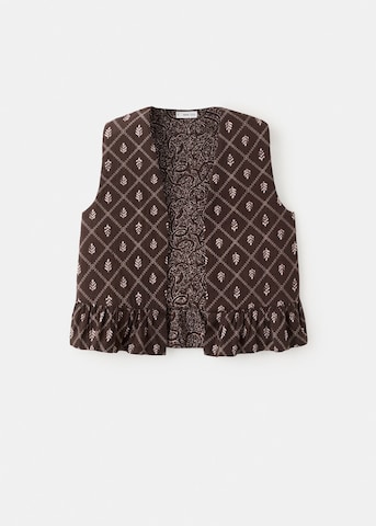 MANGO TEEN Vest 'Irma' in Brown