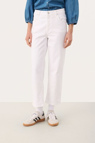 Part Two Regular Jeans in White: front