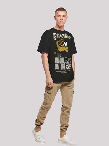 F4NT4STIC Shirt 'Looney Tunes Daffy Duck' in Black