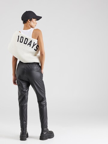 10Days Zwężany krój Spodnie w kolorze czarny