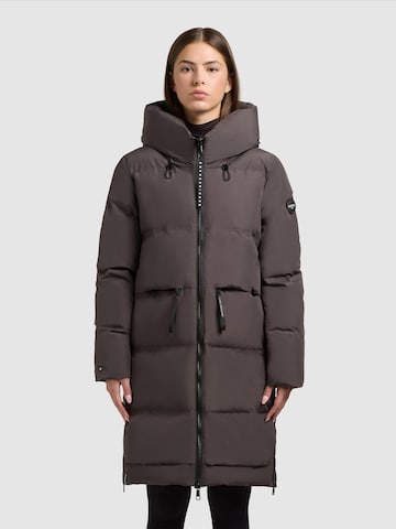 khujo Χειμερινό παλτό 'AROMA2' σε γκρι: μπροστά