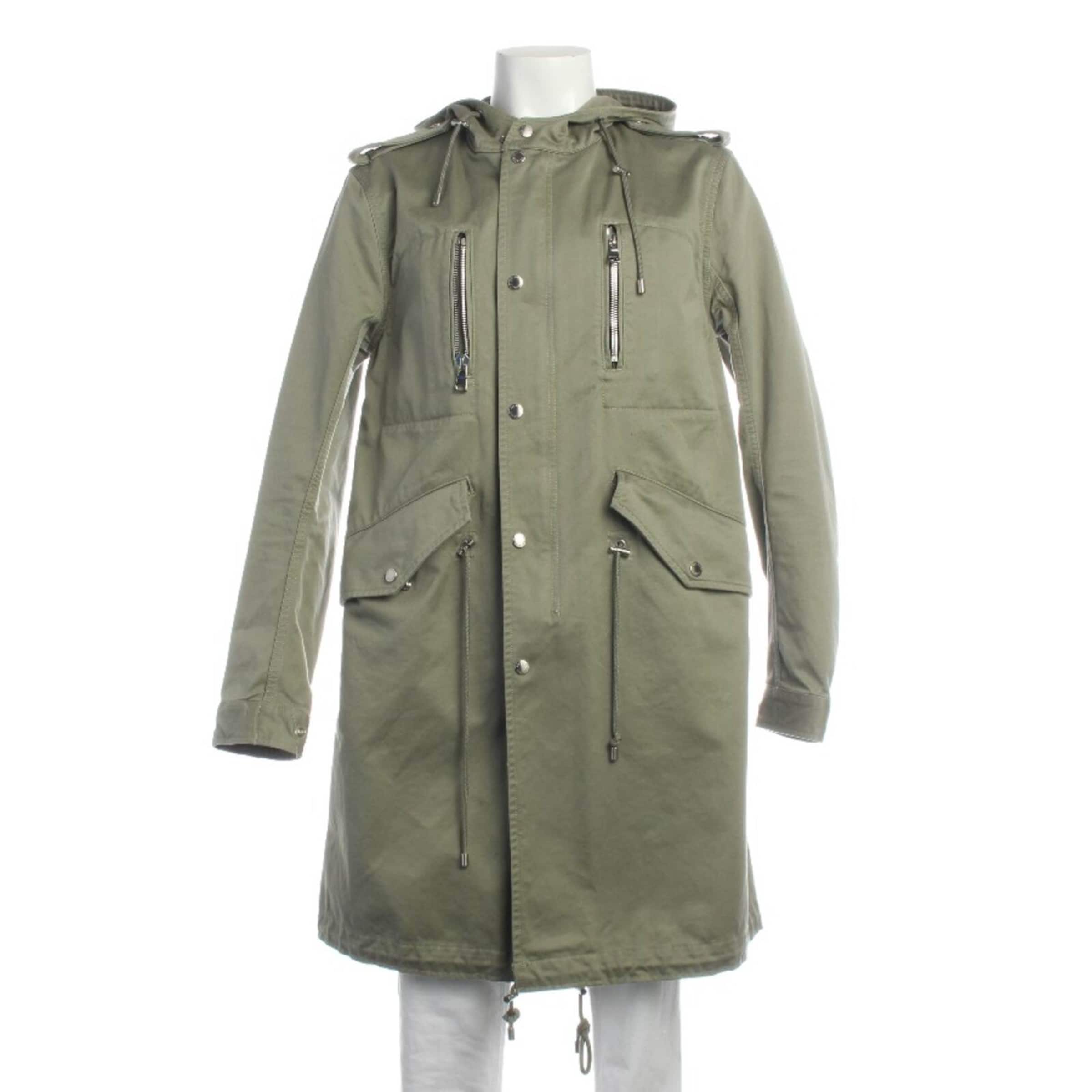 Balmain Übergangsjacke M in Grün: Vorderseite