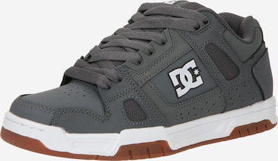 DC Shoes Matalavartiset tennarit 'STAG' värissä harmaa / valkoinen, Tuotenäkymä