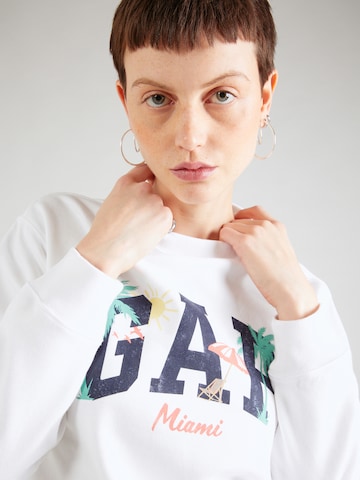 GAP Sweatshirt 'CITY' in White