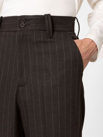 Loosefit Pantalon à plis 'Anselmo' Antioch en marron