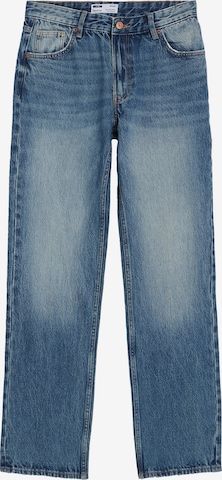 Bershka Regular Jeans in Blue: front