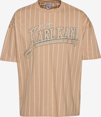 Marškinėliai iš Karl Kani, spalva – smėlio / juoda / balta, Prekių apžvalga