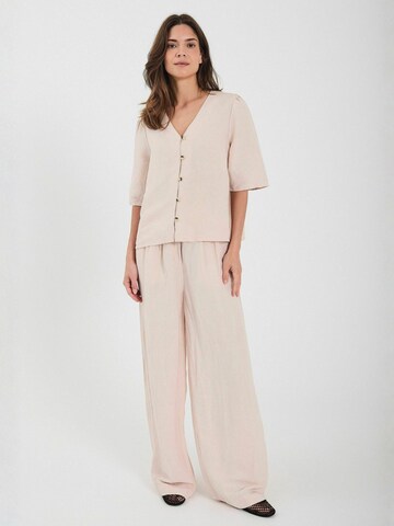NORR Top ' Lineo ' in Pink: Vorderseite