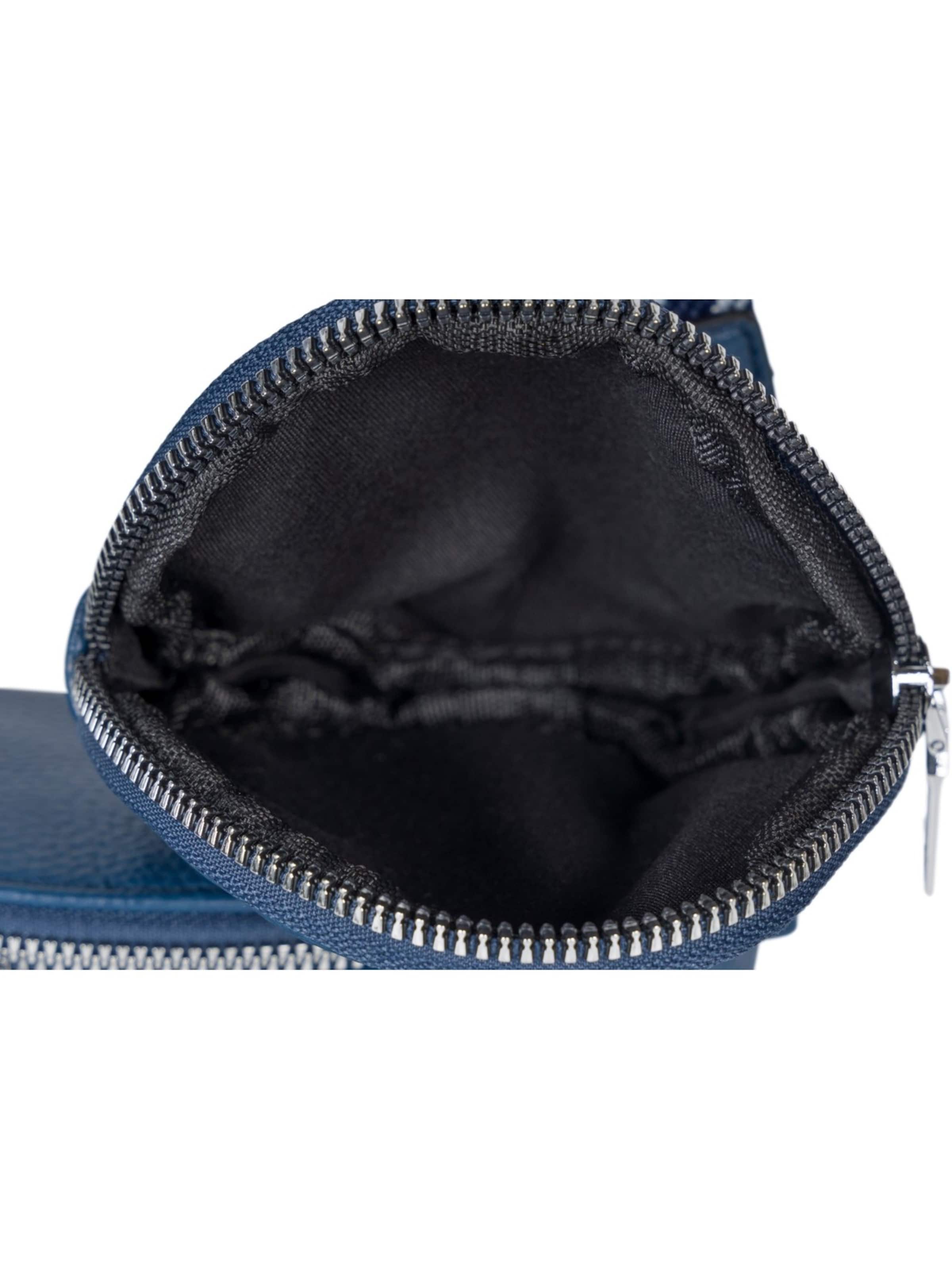 styleBREAKER Crossbody bag '2-Teiliges Set Halbmond Crossbody Bag' in Blue