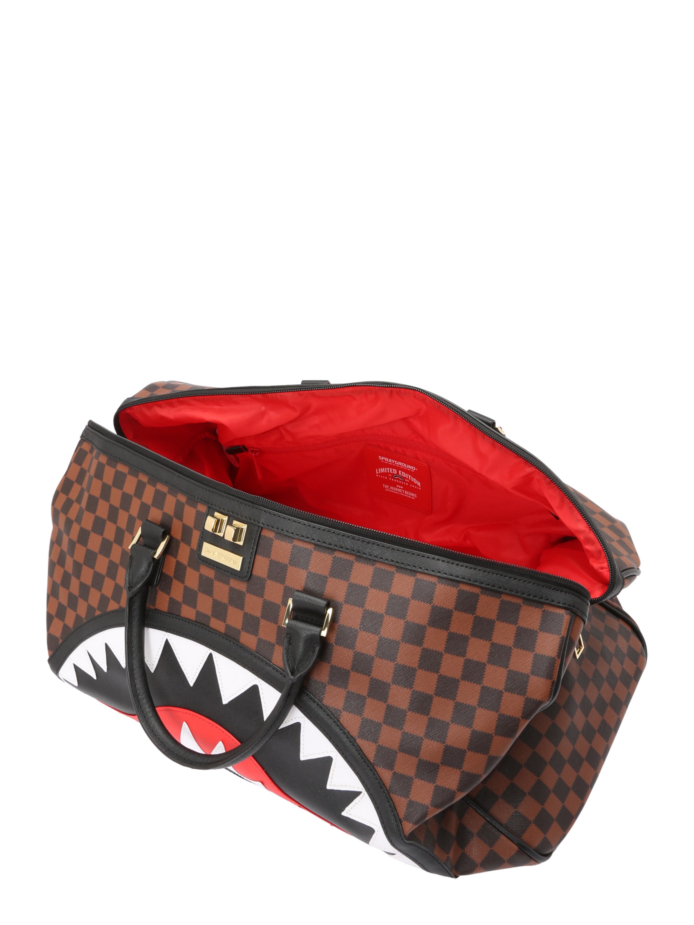 Sac de voyage 'SAWTOOTH SHARKS IN PARIS' Sprayground en marron