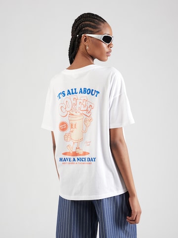 T-shirt 'IDA' Noisy may en blanc