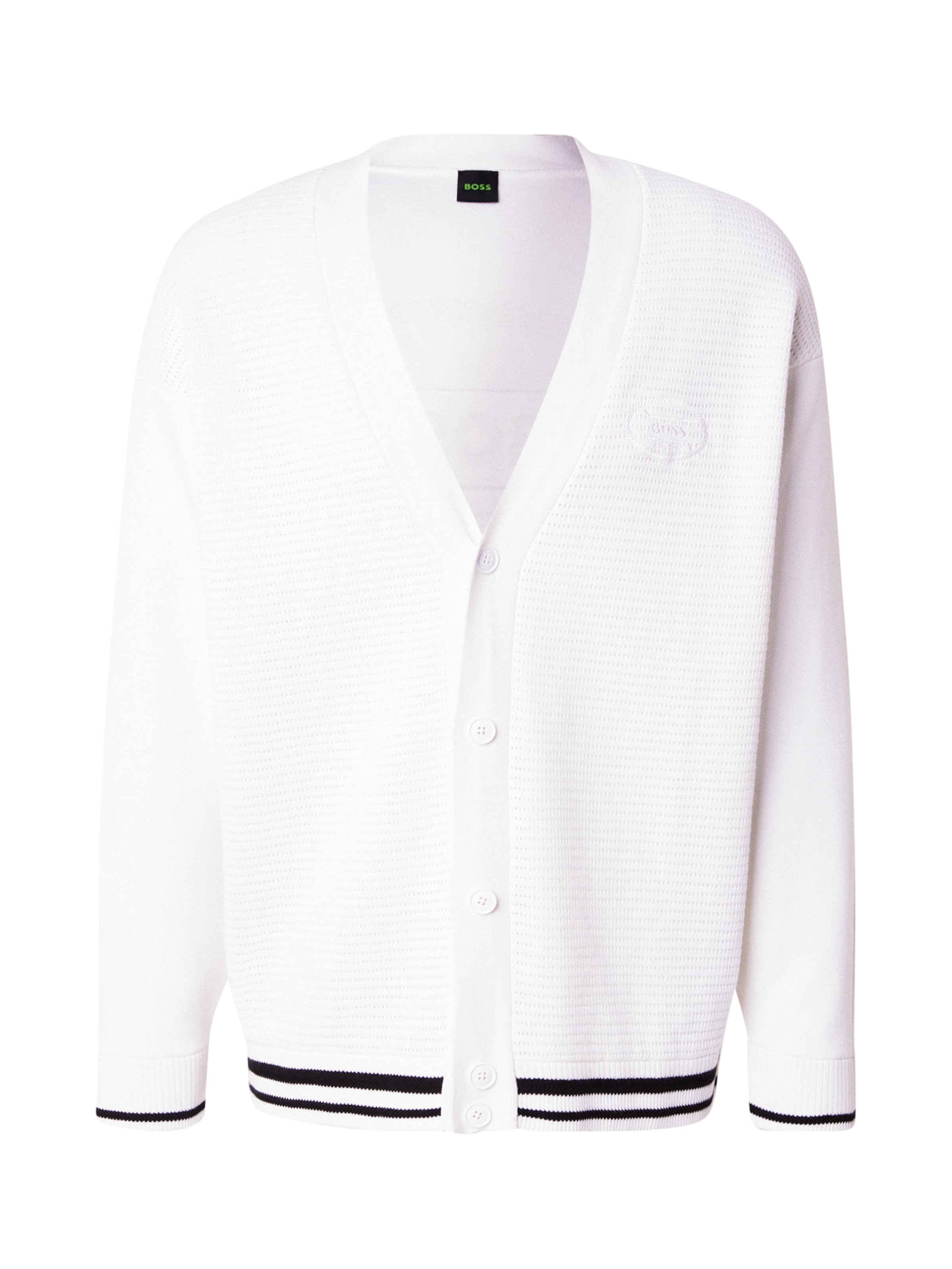 BOSS Kardigán 'Heritage' - fehér: elől