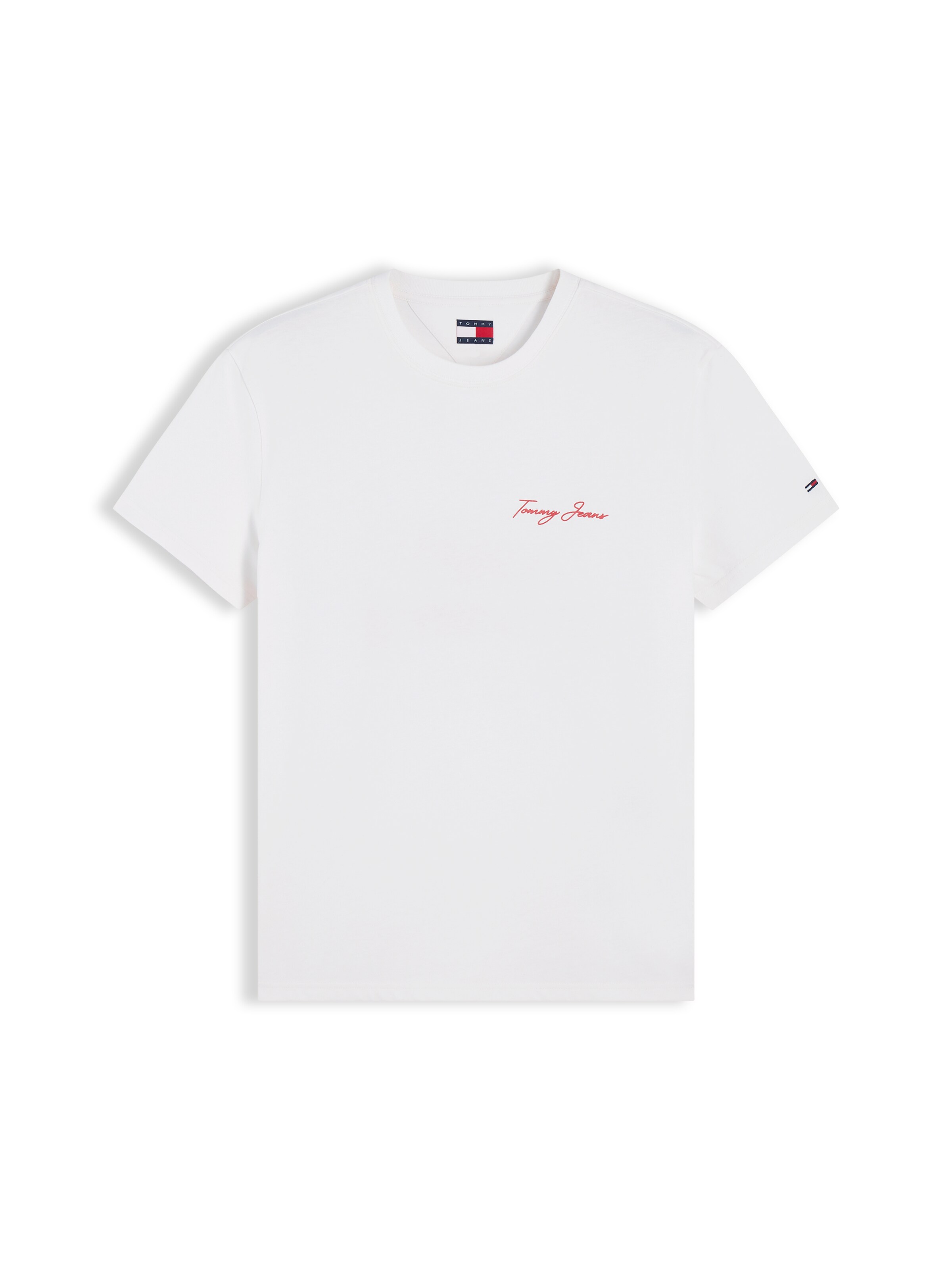 Tricou 'DNA' de la Tommy Jeans pe alb: față