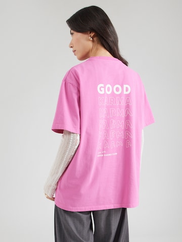 OH APRIL Shirt 'Good Karma' in Pink: front