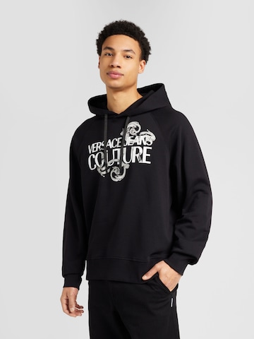 Sweat-shirt Versace Jeans Couture en noir : devant