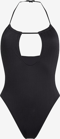 Calvin Klein Swimwear Uimapuku 'PLUNGE' värissä musta: etupuoli