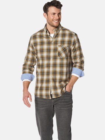 BABISTA Regular fit Button Up Shirt ' Barbitanti ' in Yellow: front